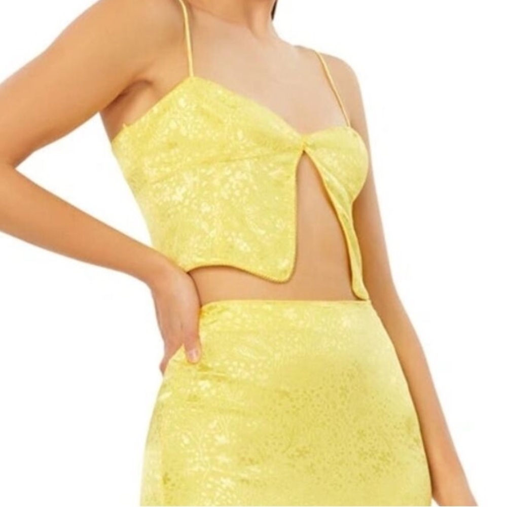 AFRM Jacquard Cami Crop Tank S